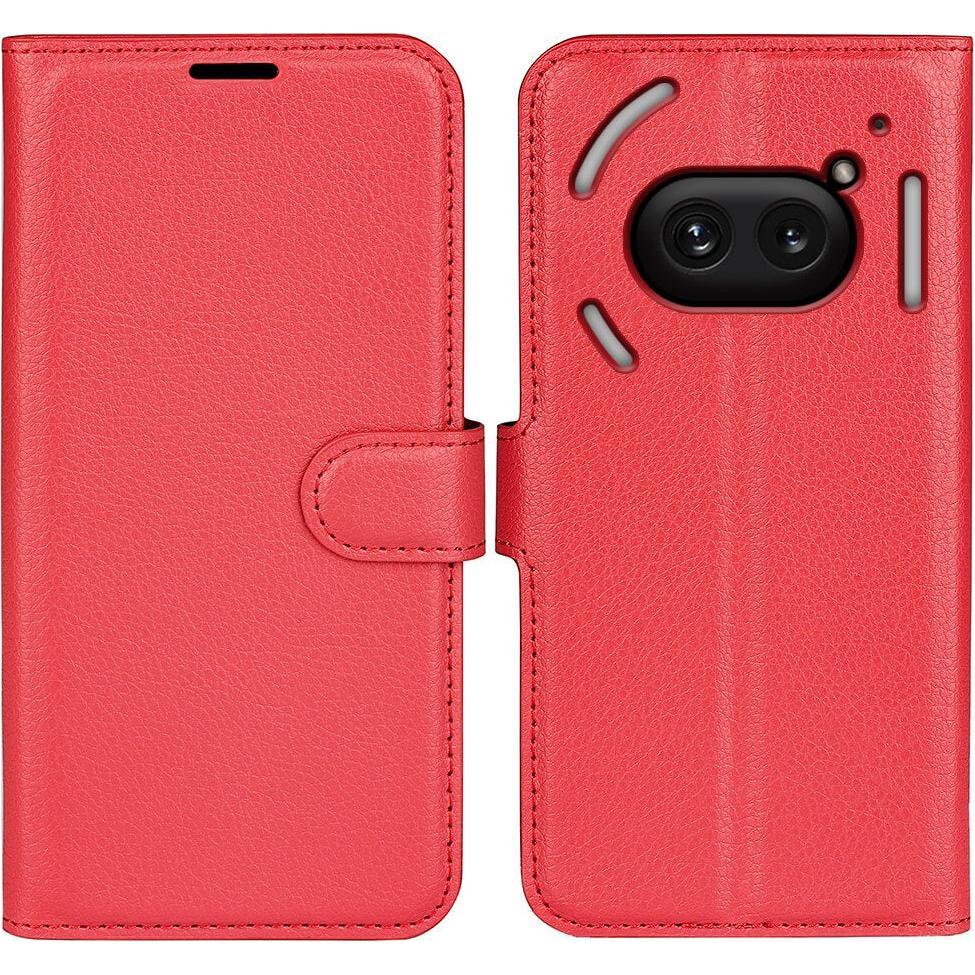 Cover-Discount Nothing Phone (2a) - Leder Etui Hülle (Nothing Phone (2a)), Smartphone Hülle, Rot
