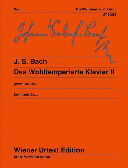 Produktbild Das Wohltemperierte Klavier BWV 870-893. Tl.2 (Deutsch, Johann Sebastian Bach)