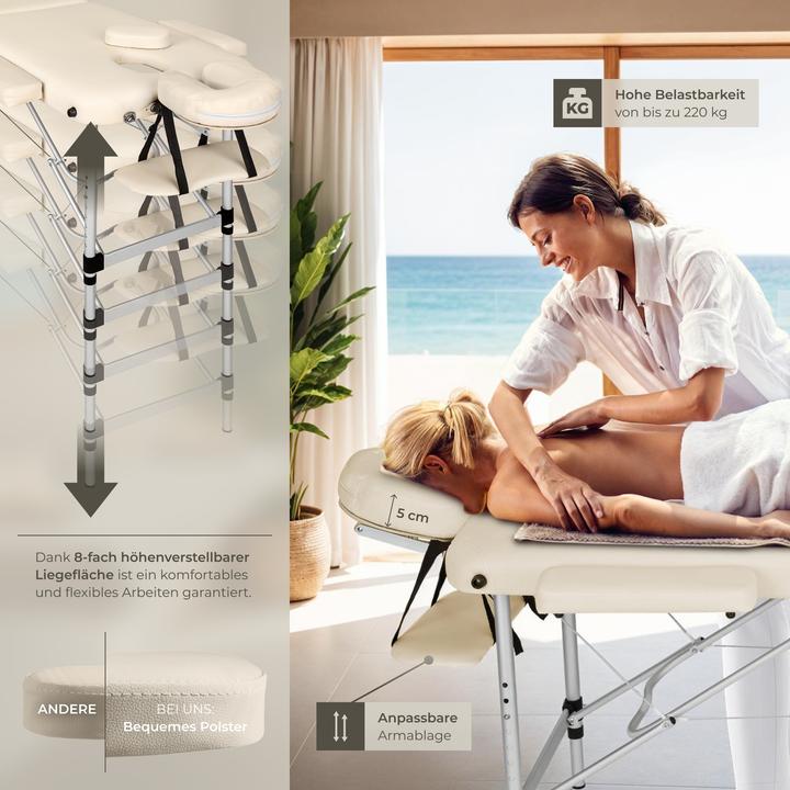 Actual product image tectake 3 Zonen Massageliege