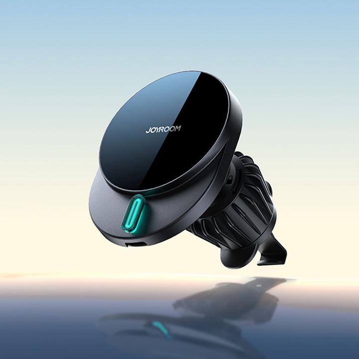 Produktbild Joyroom JR-ZS409 magnetic holder with 15W inductive charger for car air vent - black