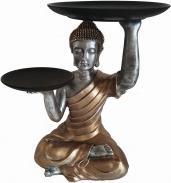 Actual product image IKO Buddha gold seated, each with a tray in d