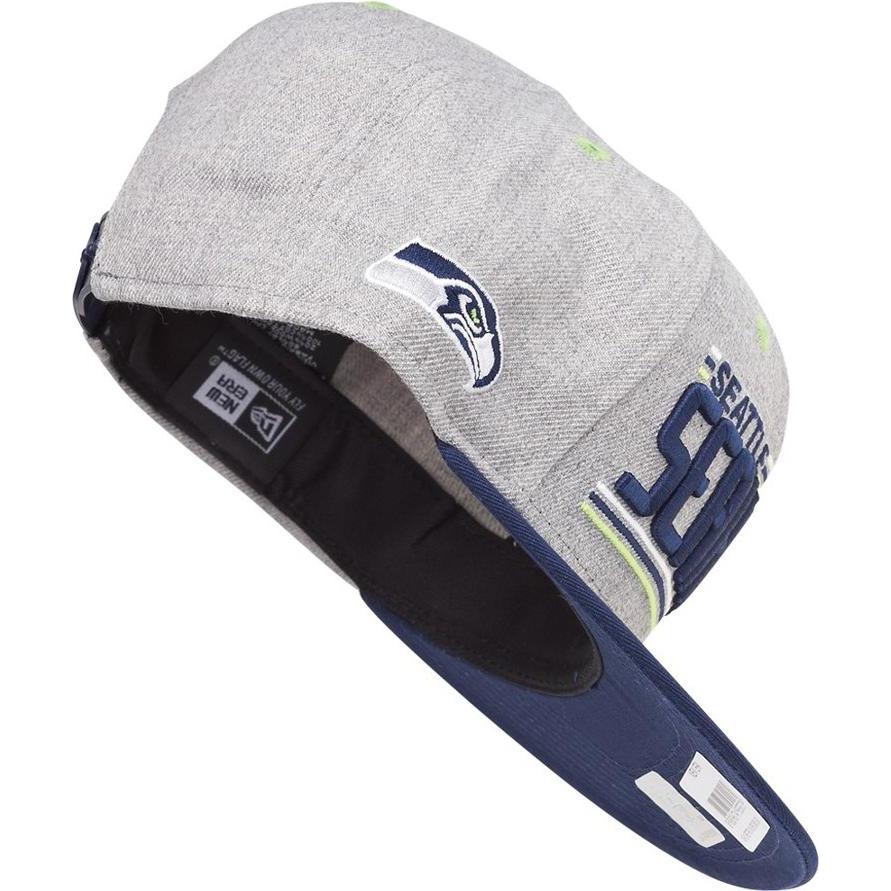 Thumbnail - New Era, Herren, Cap, 9Fifty Snapback Cap - RETRO Seattle Seahawks - S/M, Grau, (M)