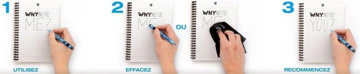 Image du produit Whynote Notizbuch A6 WNPBOK08 starter-kit, zebra (A6, À rayures, Blanc, Couverture rigide)