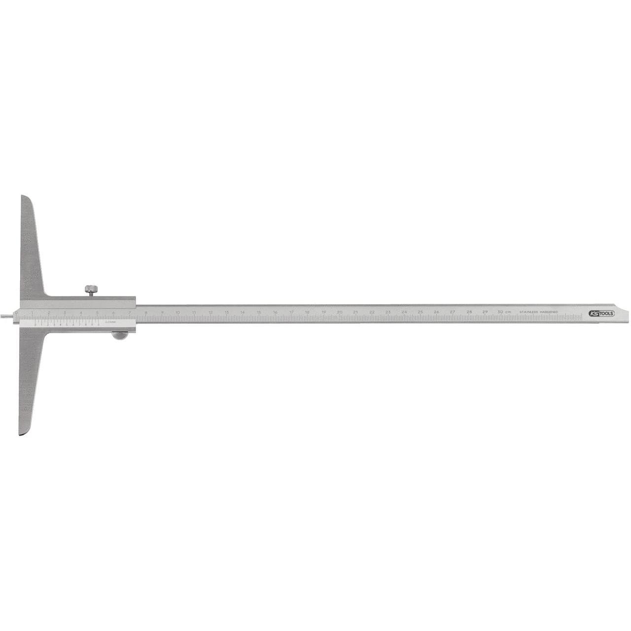 KS Tools, Messlehre, Tiefenmessschieber mit Messstift. 0-200mm 300.0553 (28.10 cm)