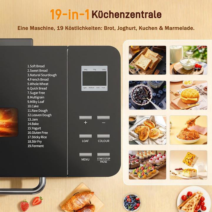 Produktbild Jummico 19in1 Brotbackautomat