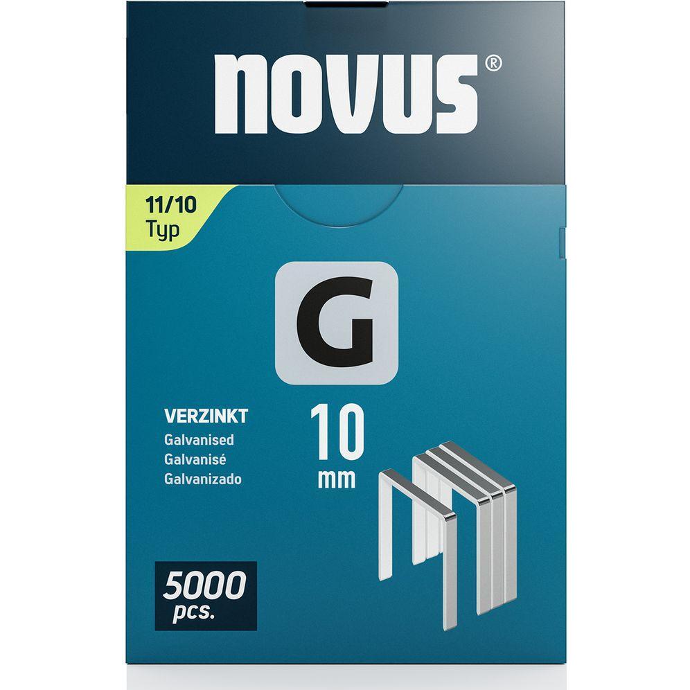 Thumbnail - Novus, Tackerklammern + Tackernägel, Flachdrahtklammern G 11 10mm 5000 Stk.