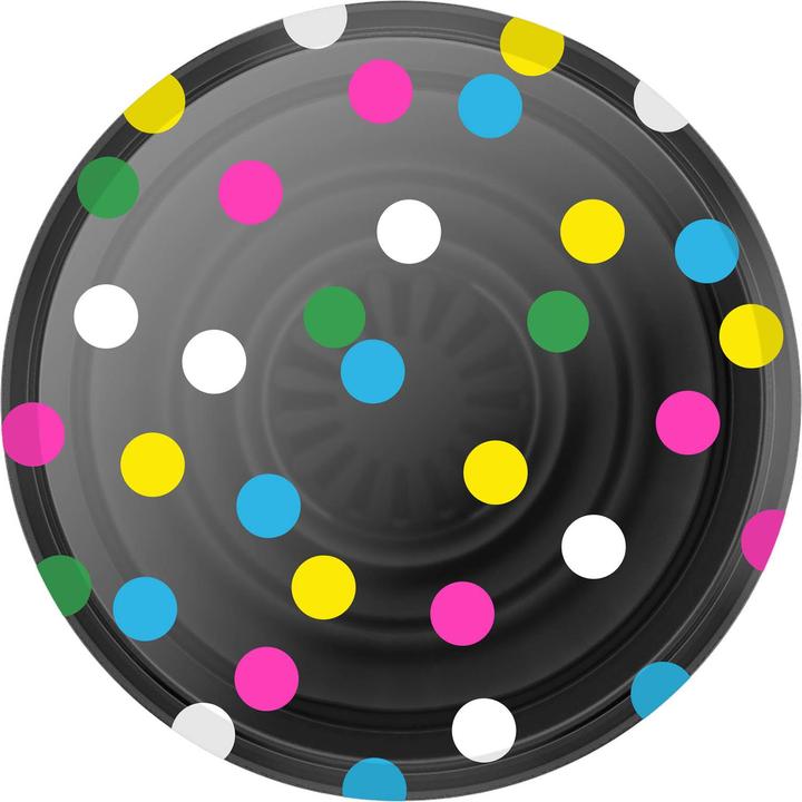 Actual product image PopSockets PopGrip Black Disco Dots