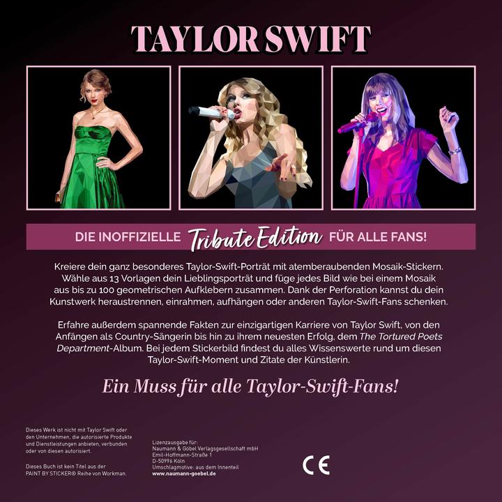 Actual product image Tribute Edition Taylor Swift - Mosaic sticker book