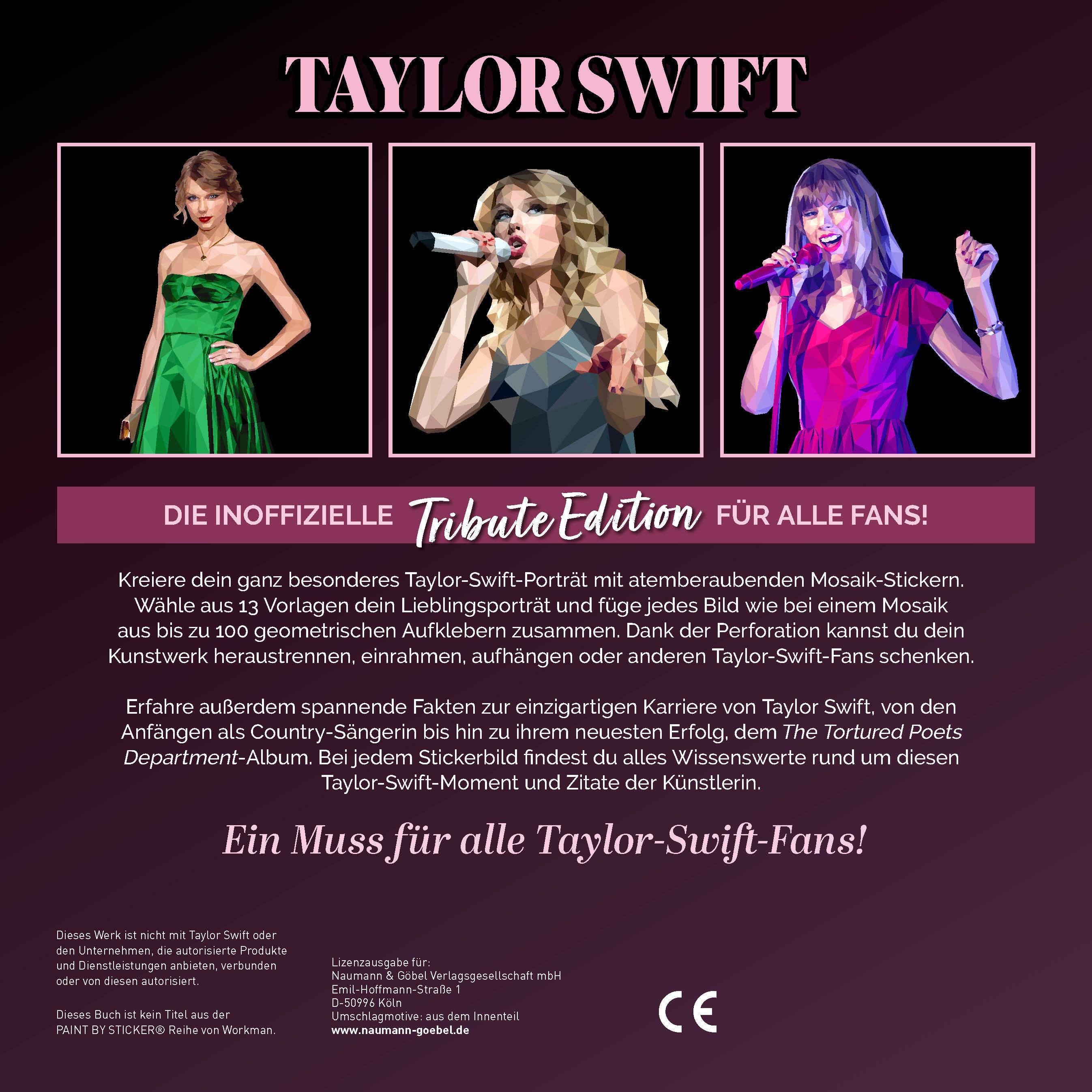 Thumbnail - Naumann + Göbel, Sticker, Tribute Edition Taylor Swift - Mosaik-Stickerbuch