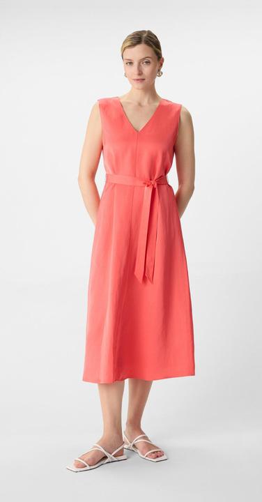Produktbild Comma Kleid Satiniertes Leinenmix-Kleid in Midilänge (38)