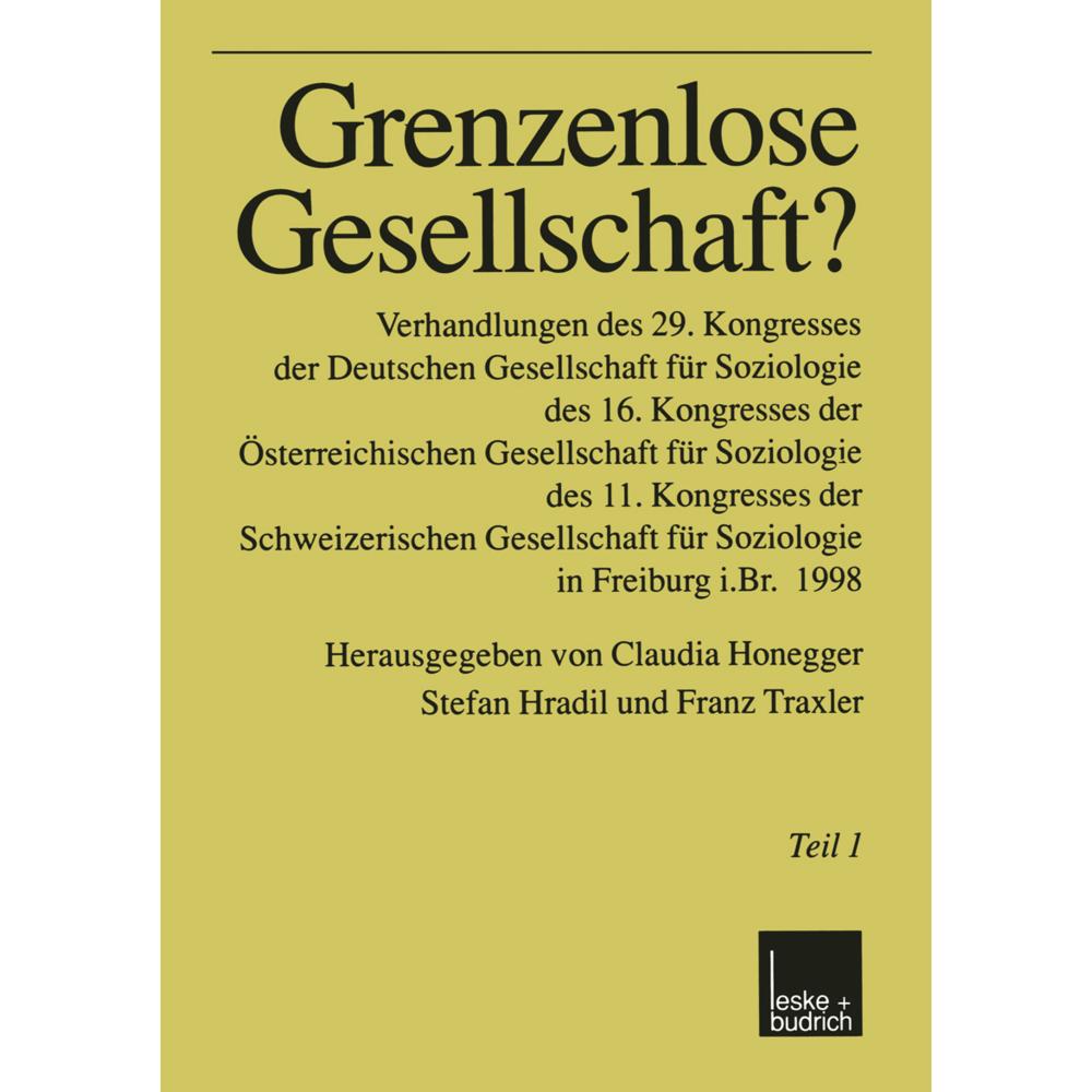 Thumbnail - Grenzenlose Gesellschaft?, Fachbücher von Claudia Honegger