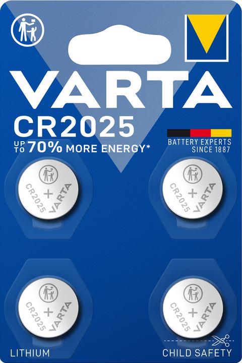 Image du produit Varta CR2025 (4 pcs, CR2025, 160 mAh)