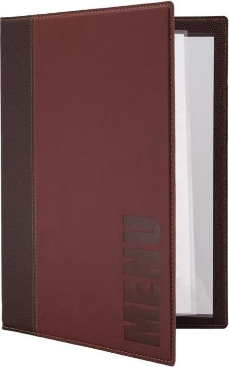 Actual product image Securit Menu card folder TRENDY, A4, wine red