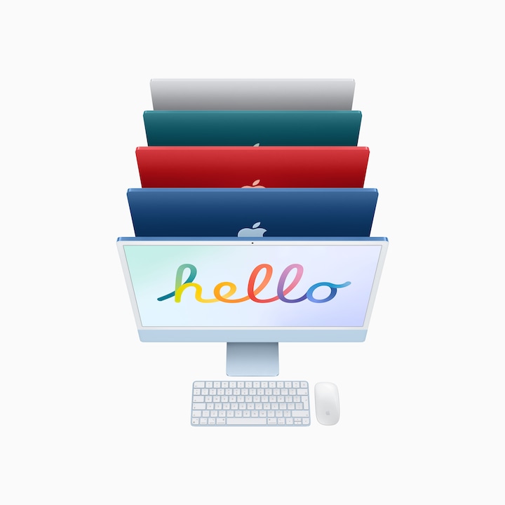 Actual product image Apple iMac – 2021 (M1, 8 GB, 256 GB, M1)