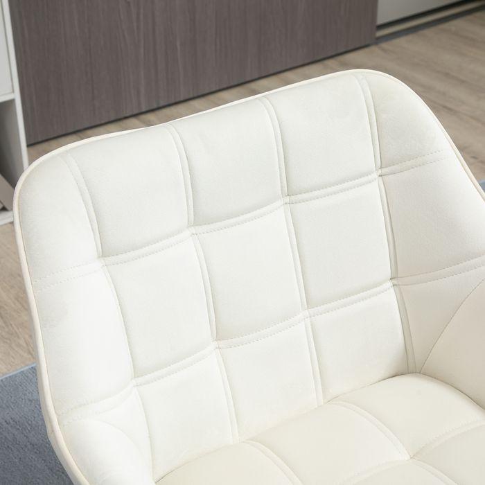 Image du produit Swisshandel24 Fauteuil individuel Fauteuil relax avec aspect velours, pieds surélevés scandinave Fauteuil