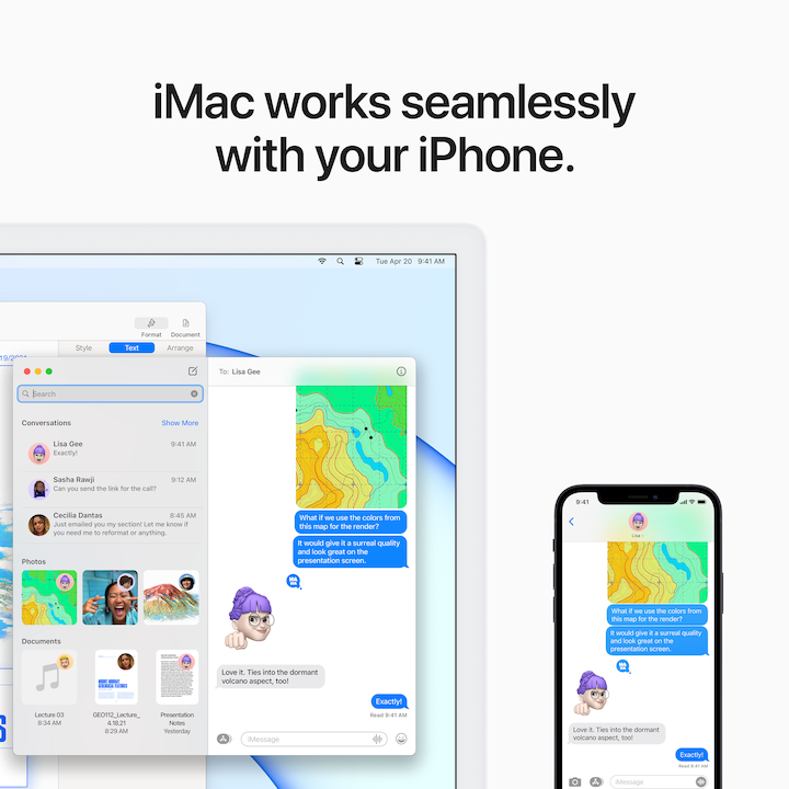 Actual product image Apple iMac – 2021 (M1, 8 GB, 256 GB, M1)
