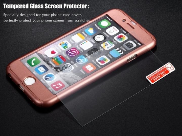 Actual product image Floveme 360 degree bulletproof glass case iPhone 8 all-round protection (1 Piece, Apple iPhone 8)