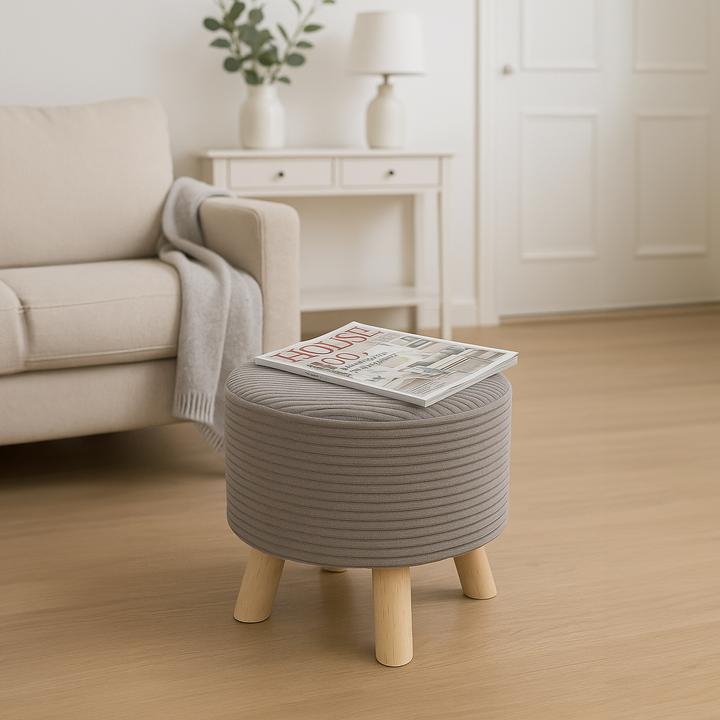Image du produit Relaxdays Tabouret en corduroy