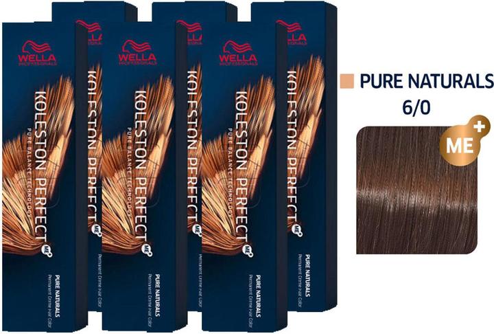 Image du produit Wella Koleston Perfect ME+ Pure Naturals lot de 6 6/0 blond foncé (0, 6)