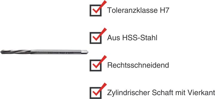 Image du produit Paulimot HSS-Handreibahle 3,5 mm Passung H7 (3,5 millimètres)
