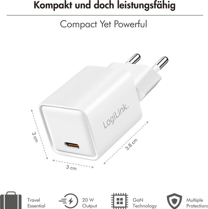 Productafbeelding LogiLink PA0355 (20 W, 1 portie)