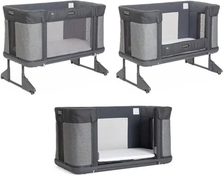 Chicco Co-Sleeper Wieg für Neugeborene, 3-in-1, verstellbare Höhe, gute Luftzirkulation, 4 Räder