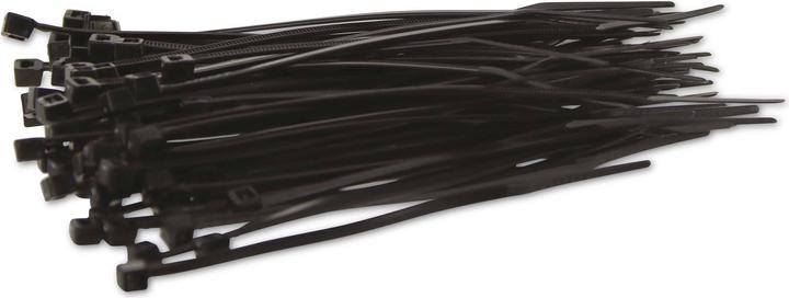 Actual product image KSS Cable tie range polyamide 6.6, black, 100x2.5, UV-resistant, 100 pieces (Plastic cable ties, 100 mm, 100 pcs.)