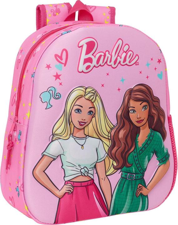 Barbie Sac à dos scolaire 3D Rose Rose 27 x 33 x 10 cm
