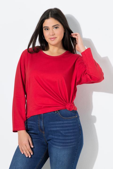 Produktbild Ulla Popken Shirt, Relaxed, Rundhalsausschnitt, Langarm (58)