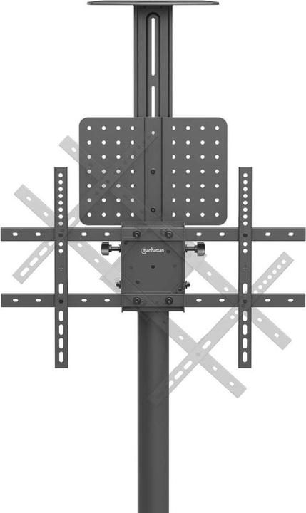 Actual product image Manhattan Multimedia TV-Ständer auf Rollen, werkzeuglos höhenverstellbar, für 37" bis 86" (86", 70 kg)