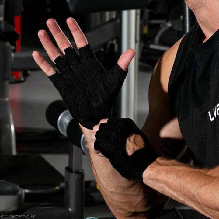 Produktbild JTI Fitnesshandschuhe, Schwarz - M (M)