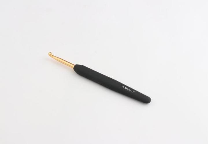 Produktbild Knitpro Häkelnadel mit Softgriff gold