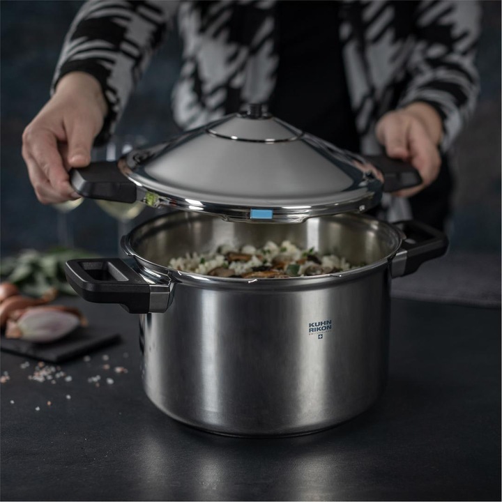 Actual product image Kuhn Rikon Side handle model (22 cm, Steam cooker, Stainless steel)