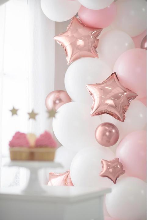 Actual product image Partydeco Balloons rose gold nacré 12cm (50x)