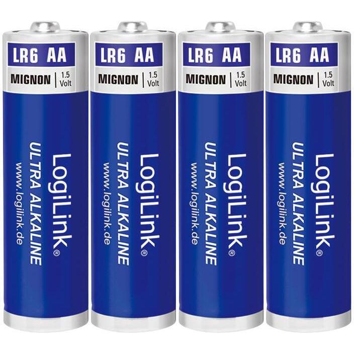 LogiLink Ultra Power (4 Stk., AA, 1700 mAh), Batterien + Akkus