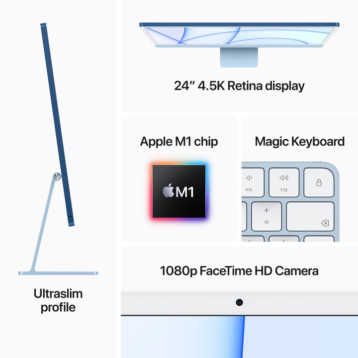 Produktbild Apple iMac (M1, 16 GB, 512 GB)
