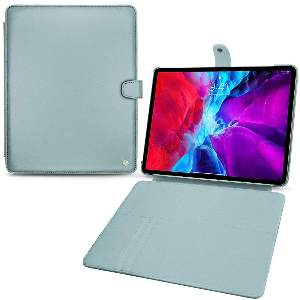 Noreve Lederschutzhülle Wallet (iPad Pro 12.9 2020 (4. Gen)), Tablet Hülle, Blau