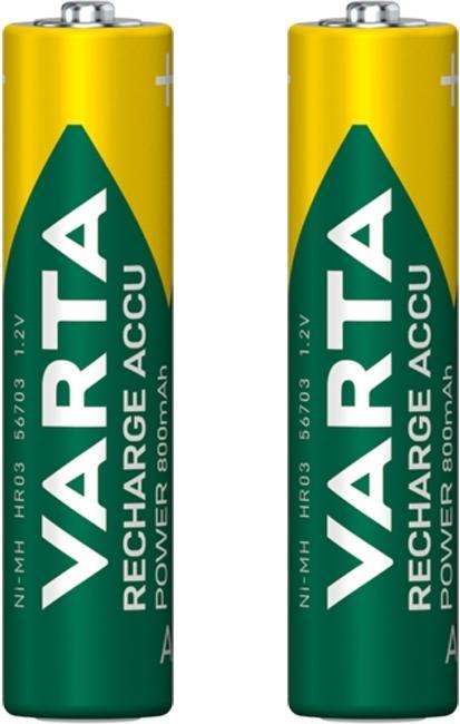 Productafbeelding Varta Recharge Accu Power (2 Pcs., AAA, 800 mAh)