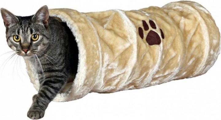 Actual product image Trixie play tunnel, plush, ø22x60cm (Cat tunnel)