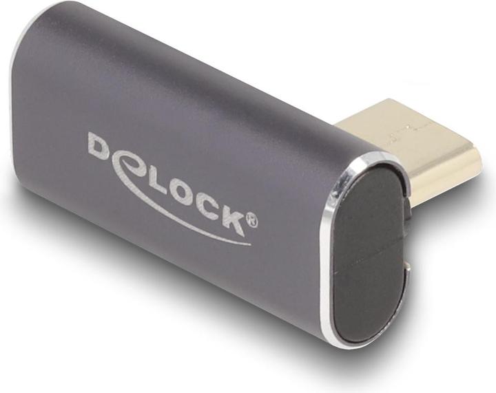 Image du produit Delock USB Adapter 40 Gbps USB Type-C PD 3.0 100 W Stecker zu Buchse gedreht gewinkelt links / recht (USB-C, 2.50 cm)