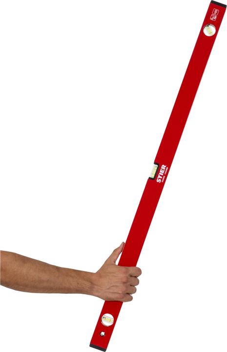 Actual product image Stier Spirit level 100 cm aluminium ± 1.0 mm/m three vials (100 cm)
