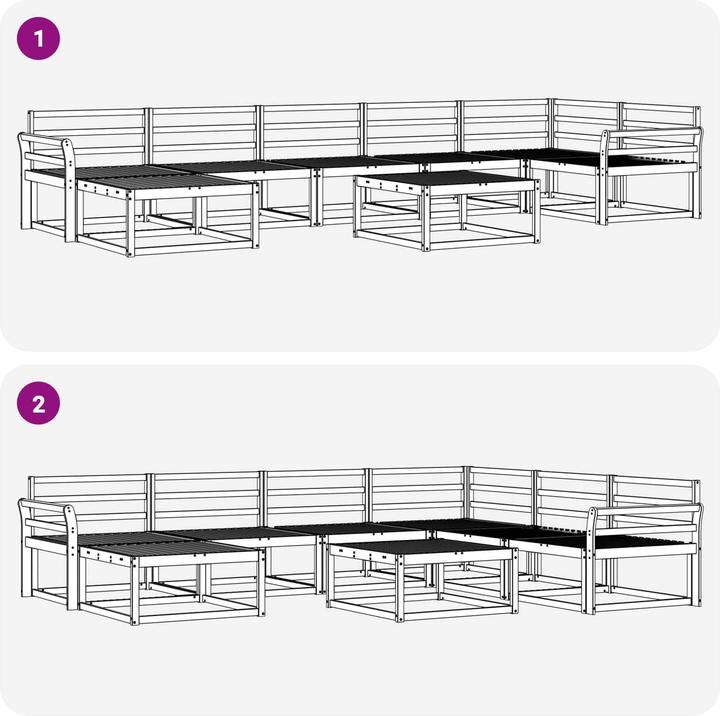 Produktbild vidaXL Outdoor-Sofa