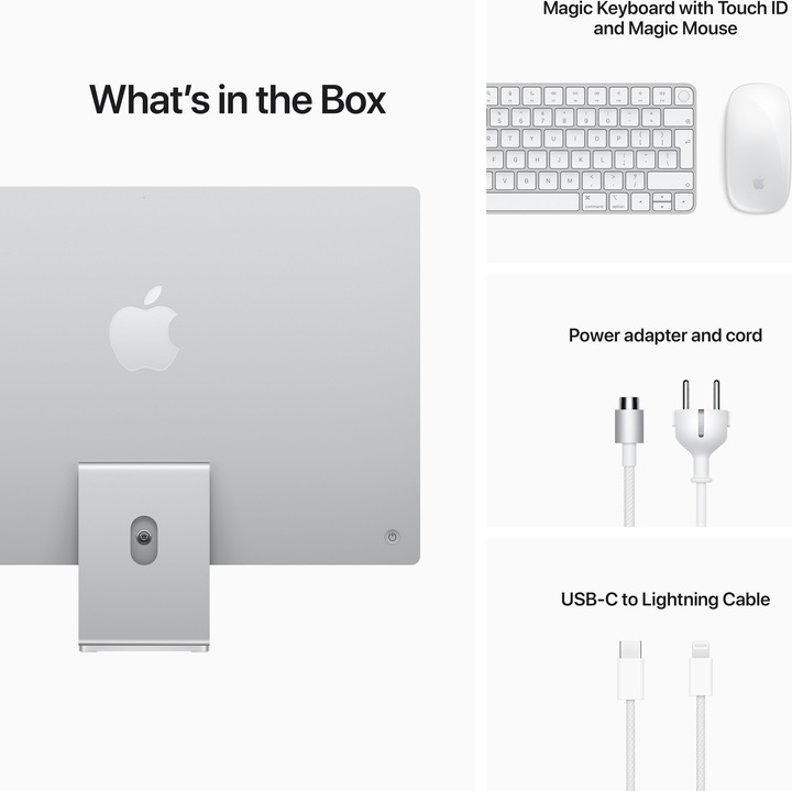 Actual product image Apple iMac – 2021 (M2, 8 GB, 256 GB, M1)