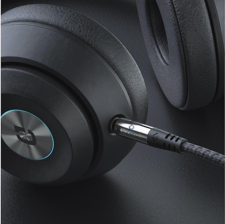 Produktbild Sonero Audio-Kabel 3.5 mm Klinke mit Nylonmantel 5 m (5 m, 3.5mm Klinke (AUX))