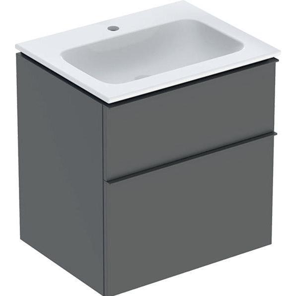 Geberit, Badmöbelset, iCon Set Möbelwaschtisch mit Unterschrank, 2 Schubladen, 60x63x48 cm, 502331