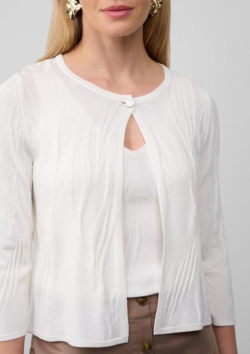 Immagine prodotto S.Oliver Strickjacke Kurzer Cardigan mit Strukturmuster und 3/4-Ärmeln (38)