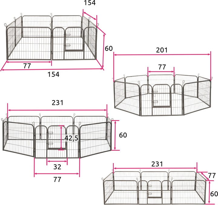 Image du produit tectake Parc pour chiots