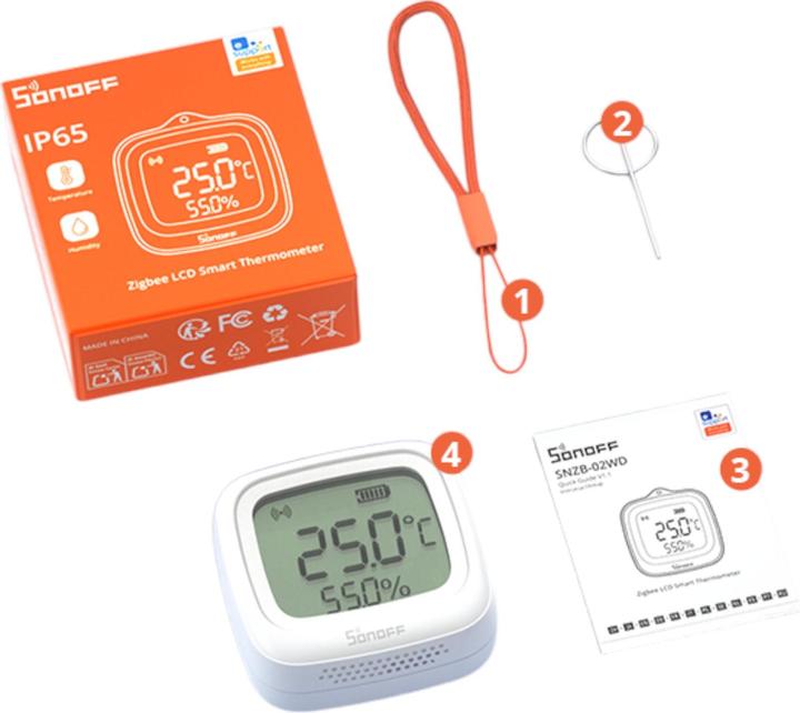 Produktbild Sonoff Temperature and Humidity Sensor SNZB-02WD