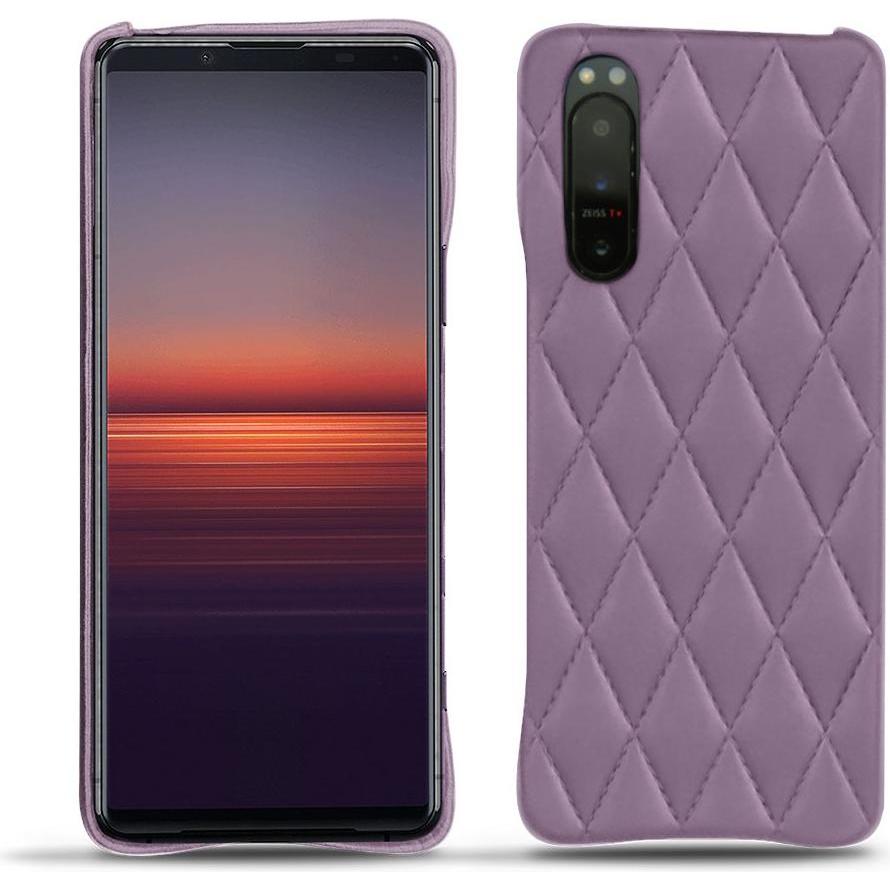 Noreve Lederschutzhülle (Sony Xperia 5 II), Smartphone Hülle, Violett