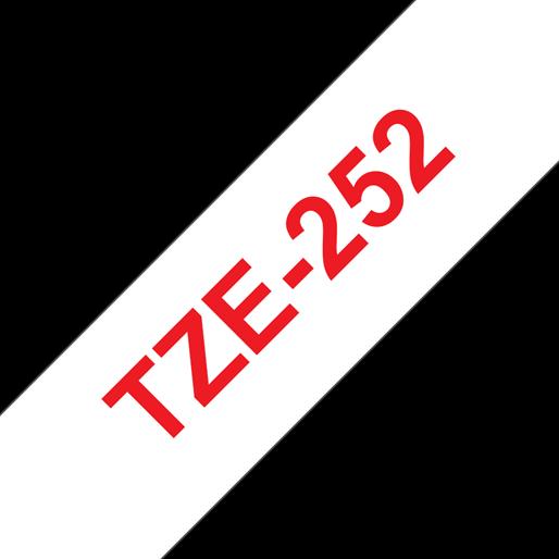 Produktbild Brother Tze-252 (2.40 cm, Weiss, Rot)